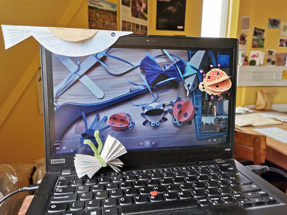 Another marvellous session with the brilliant <a href="/KaperKate/">Kate</a> making nature mobiles. Check out our other summer holiday events for more creative fun @MM_Families Look out for events online and in the museum mmfromhome.com