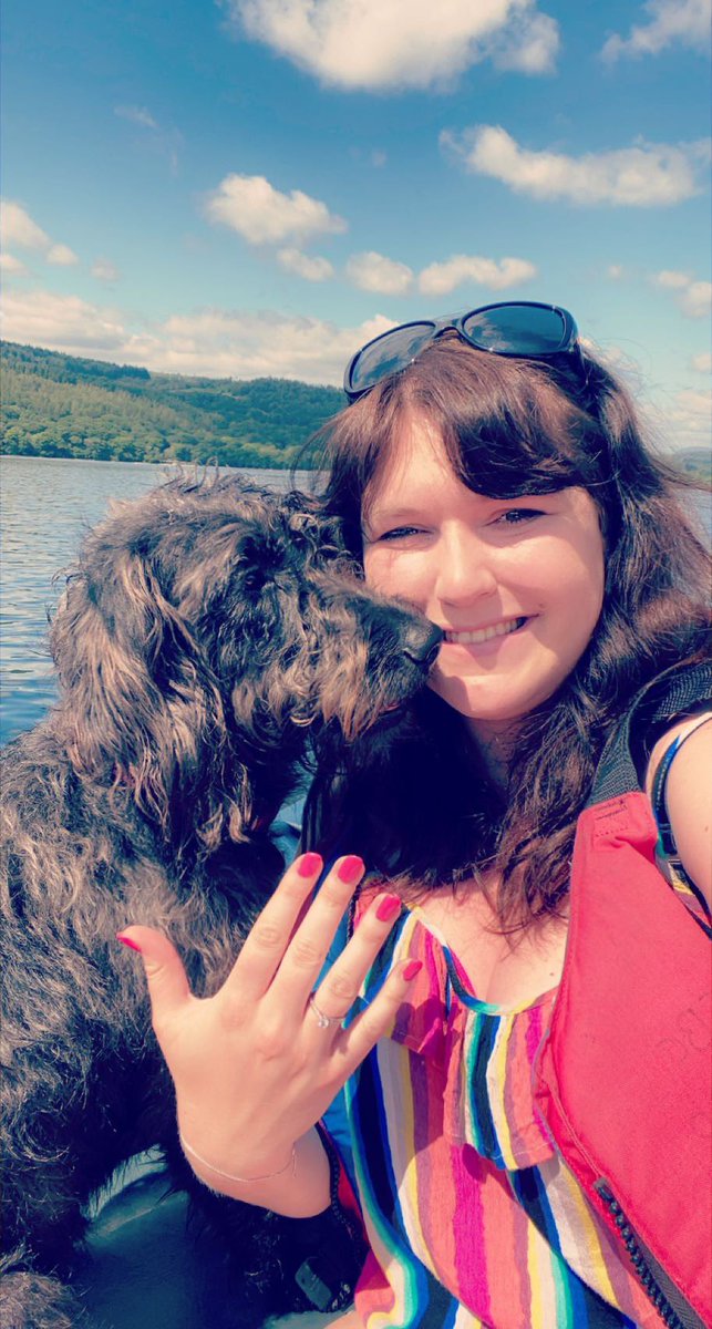 PHS_SDWillow's tweet photo. Weโve had a very special first weekend of the summer holidays! Hope you all have a break as wonderful as us!! ๐๐ #schooldog #startofthesummer #bridesdog https://t.co/T58Y2fJxOE