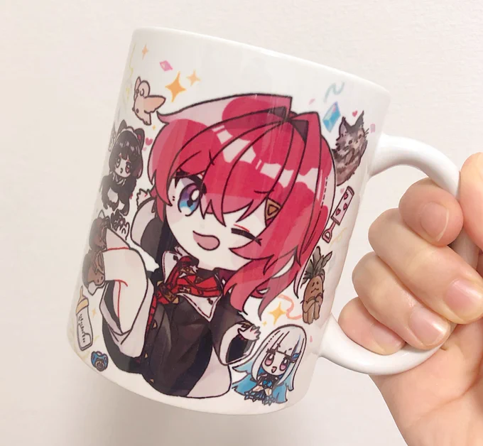 個人用に制作したマグカップ届いた〜!めっちゃかわいい〜!!!! 