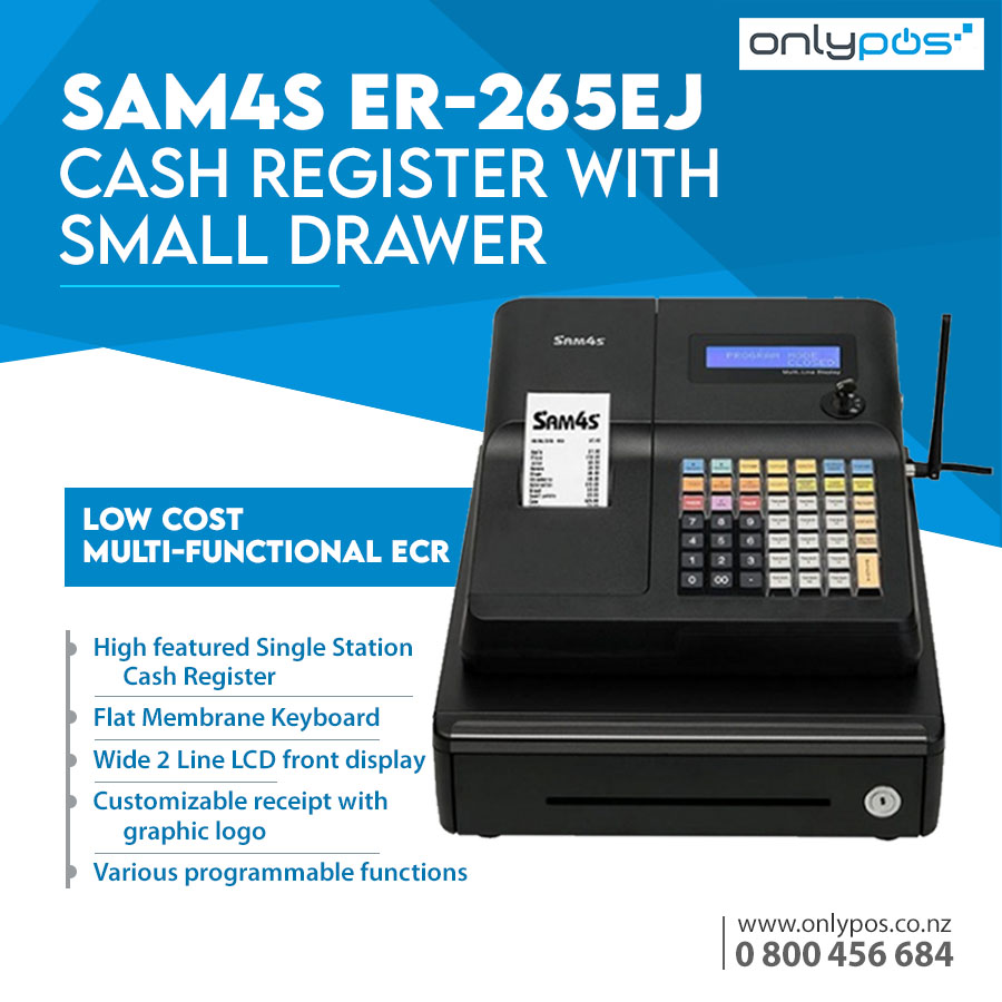 Buy SAM4S ER-265EJ Cash Register with Small Drawer

Click here to Order Online! Available at Lowest Price in New Zealand. bit.ly/3BDMeKq

#cashregisters #SAM4S #ECR #onlypos #newzealand #pointofsale #pos #possystem
