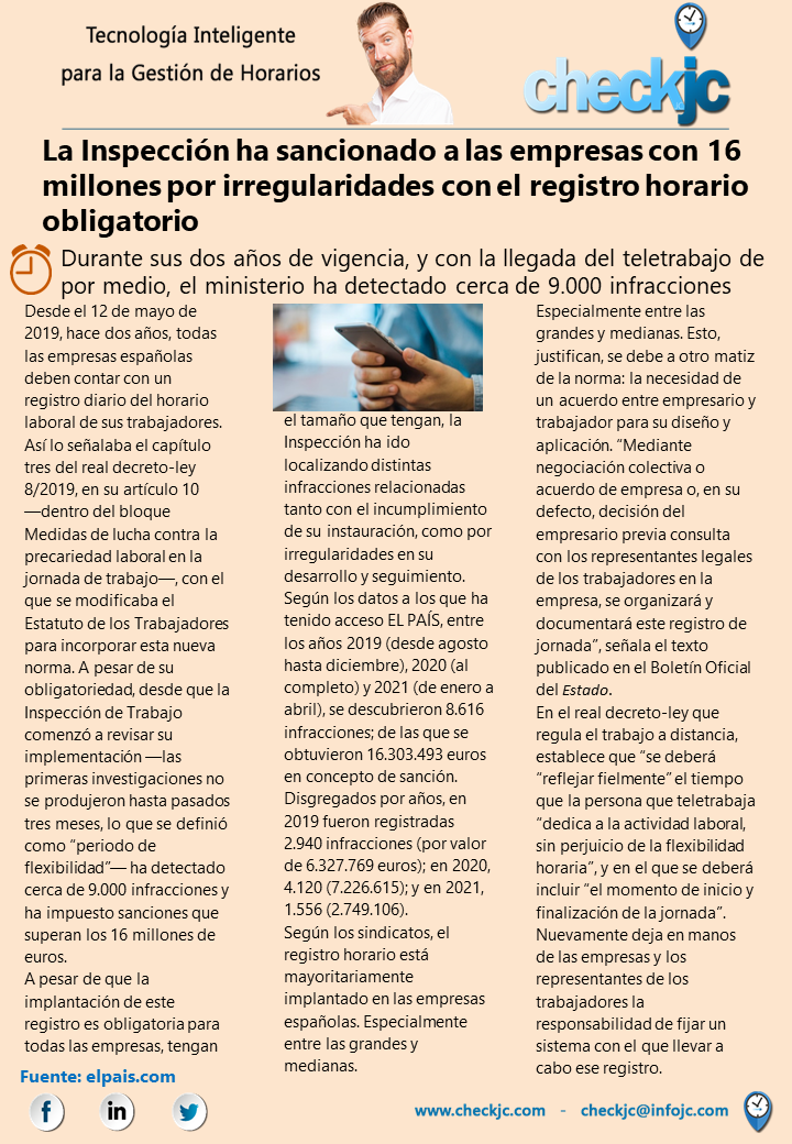 SistemaCheckJC's tweet photo. En @SistemaCheckJC queremos ayudar a las empresas en su adaptación y su vuelta a los espacios de trabajo, por ello hemos diseñado una serie de soluciones enfocadas en la gestión de personal.
Consulta con nosotros y te ayudaremos.
https://t.co/y6ltrpWJZZ
#CheckJCSolutions #Martes https://t.co/kch1kNDZCc