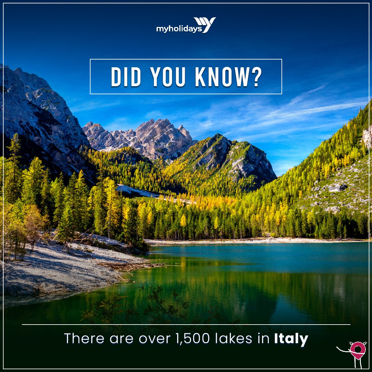 Well, it's safe to say that Italy is a land of lakes, right? 

#didyouknowfacts #factoftheday #italyfacts #italylakes #myholidays