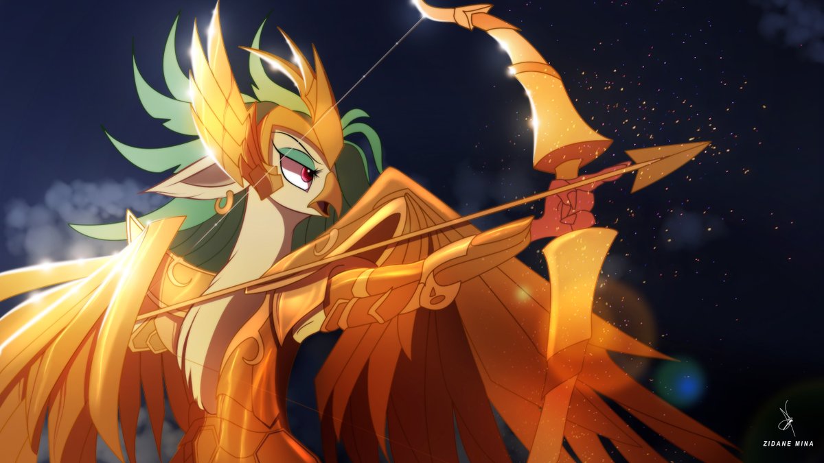 ZidaneMina's tweet photo. Finally found time to finish this.
Sagittarius Gold Saint, Celaeno. (A short lived Miracle)
https://t.co/WXFvorKpgH
#CaptainCelaeno #Avian #Furry #art #artwork #MyLittlePony #Sagittarius #Crossver #SaintSeiya #MLP https://t.co/RdRKcl5wi9