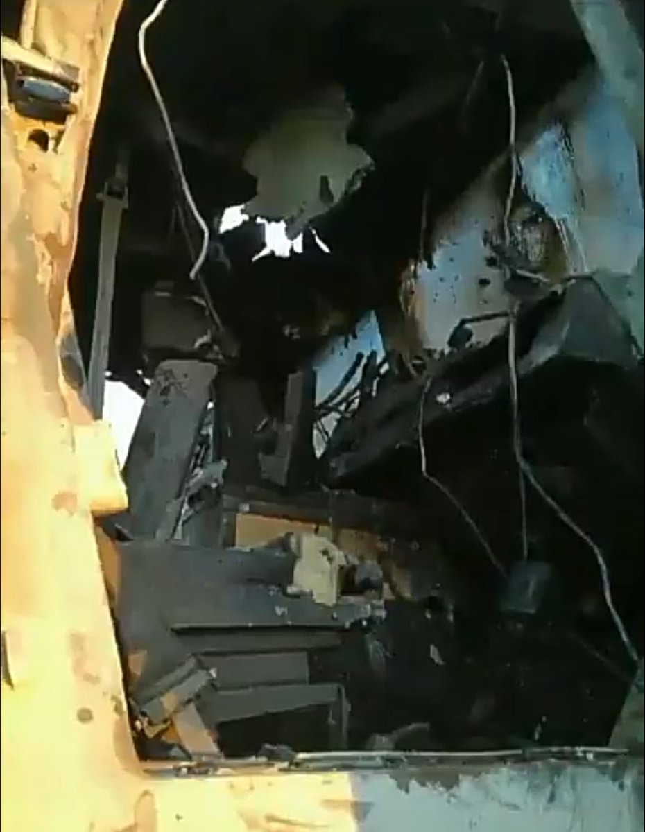 TheDeadDistrict's tweet image. The damaged Turkish Kirpi MRAP. Vehicle was hit by a ATGM in Al-Bab, Syria, 24th July, 2021.
On the attack killed two soldiers and injured two others.
#TurkishArmy #Turkey #PKK #YPG #Syria #Kirpi #MRAP #ATGM