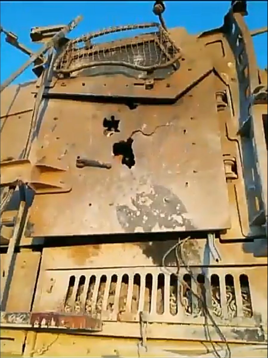 TheDeadDistrict's tweet image. The damaged Turkish Kirpi MRAP. Vehicle was hit by a ATGM in Al-Bab, Syria, 24th July, 2021.
On the attack killed two soldiers and injured two others.
#TurkishArmy #Turkey #PKK #YPG #Syria #Kirpi #MRAP #ATGM