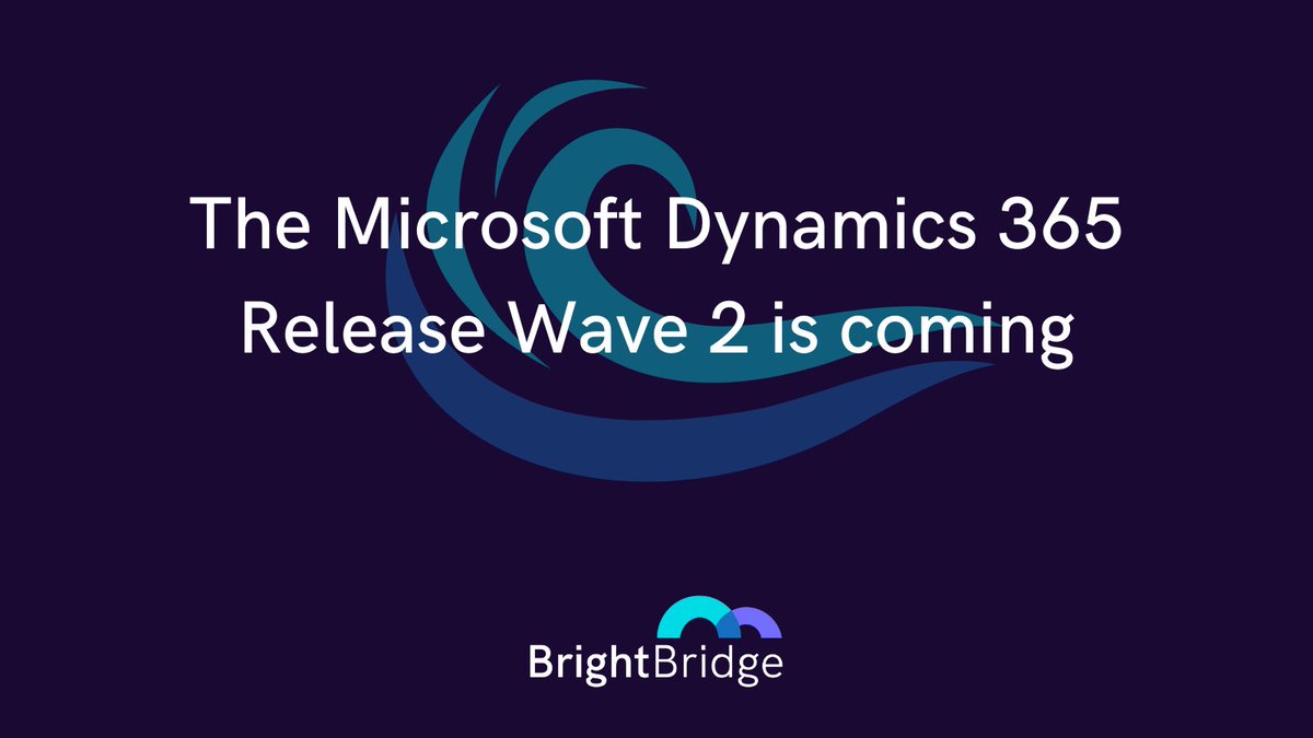 brightbridge_uk's tweet image. 🌊 The Microsoft Dynamics 365 #ReleaseWave2 plans are out &amp;amp; our #DYN365 team has been getting to grips with all the new features like…

👥The #MSTeams experience
💡#AI-based email content
📊 Segmentation builder
🌍Improved out-of-the box #GlobalFinance
🤝Deal manager workspace