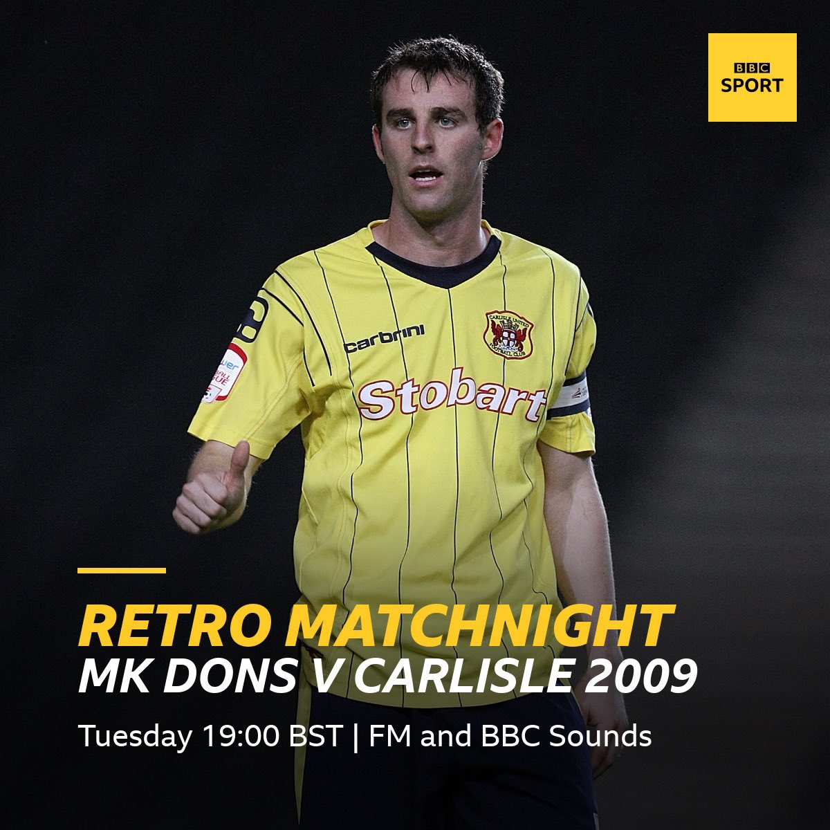 bbccumbriasport's tweet photo. Fancy another classic game?
Carlisle Unitedβs dramatic League One fixture at MK Dons from November 2009 replayed in full from 19:00 BST.
Link π https://t.co/z5santXEBZ
#bbcfootball #RetroMatchday https://t.co/LYVCoPPNDQ