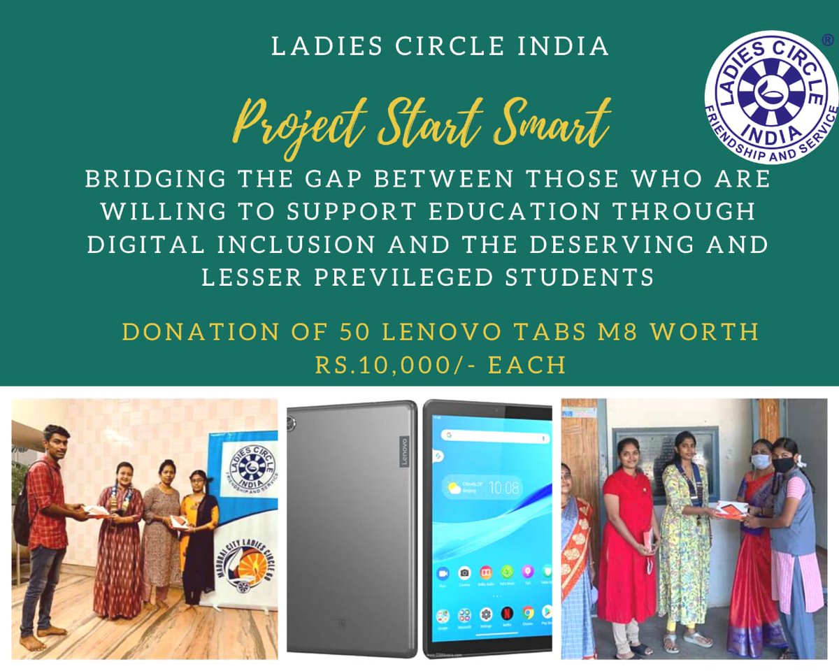 Ladies Circle India is raising funds for the underprivileged children, whose education has come to a standstill due to unavailability of phones/computers with internet.
ketto.org/fundraiser/sta…
#Donations #support #education #pandemic #children