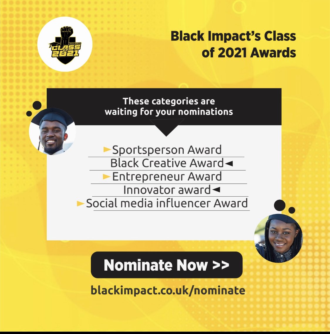 Is this you? Searching for the finest African and Caribbean graduates in the UK - nominations are now open. <a href="/BlackImpact_/">Black Impact</a> <a href="/makediversityc/">#makediversitycount</a> <a href="/OpBlackVote/">Operation Black Vote</a> <a href="/TheBaobabUK/">Baobab Foundation</a> @BTEG_LDN <a href="/hackneycvs/">Hackney CVS</a> <a href="/NewStyleRadio/">Newstyle Radio</a> <a href="/Legacy901FM/">Legacy 90.1 FM</a> <a href="/Ujimaradio/">Ujima Radio</a> @cahn_gm @LivUniBAMEStaff @CllrAsherCraig #Class2021