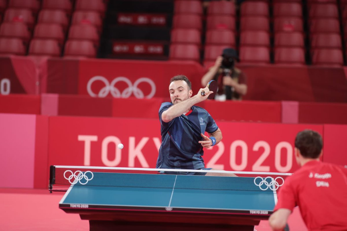 ffttofficiel's tweet photo. #FFTT #PingToTokyo 🇫🇷
Belle entrée dans la compétition pour @GauzySimon qui s’impose 4-0 face à J.Groth 🇩🇰
Rende-vous au sommet cet après-midi à 13h30 où il rencontrera Ma Long🇨🇳 en 8èmes de finale.
Après une rencontre accrochée, Jia Nan Yuan s’incline elle face à J.Jeon 🇰🇷 (3-4) https://t.co/IpMjElQsib
