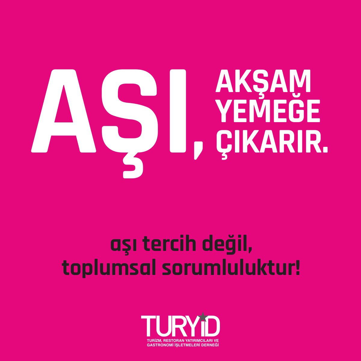 #aşı #turyid aşı tercih değil toplumsal sorumluluktur.