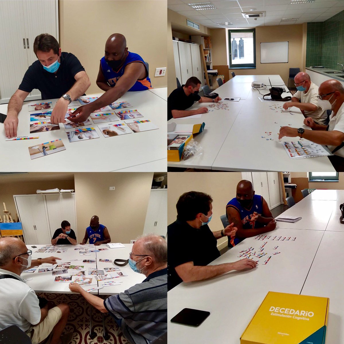 ℹ️ Taller d’estimulació cognitiva grupal impartit per la neuropsicòloga Laia Vidal.
✅ Aquesta vegada amb treballat amb el nostre <a href="/decedario/">Decedario</a>, un joc de taula terapèutic per a la rehabilitació de l'llenguatge i la comunicació.

#ictusgirona #ictus #rehabilitació #afasia #decedario