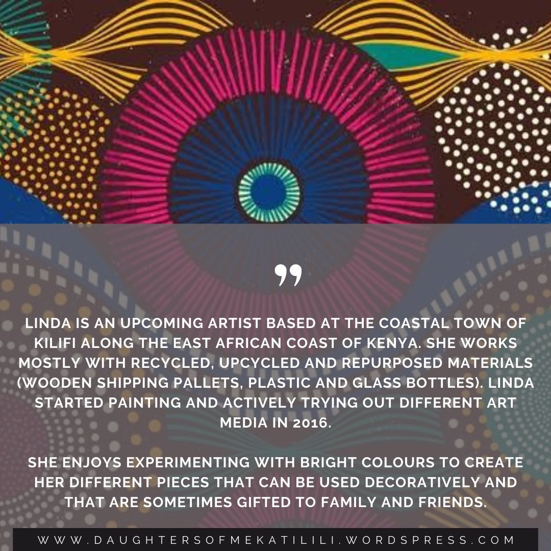 DaughtersOfMeka's tweet photo. As she undertakes her community work,  Linda uses her artwork to teach life  lessons during mentoring sessions and  hopes to inspire many more in the  community to pick up different art genres  as a way of therapy, self expression and  gainful living.

https://t.co/s5oOlT9ut7 https://t.co/lmyLiIhLD6