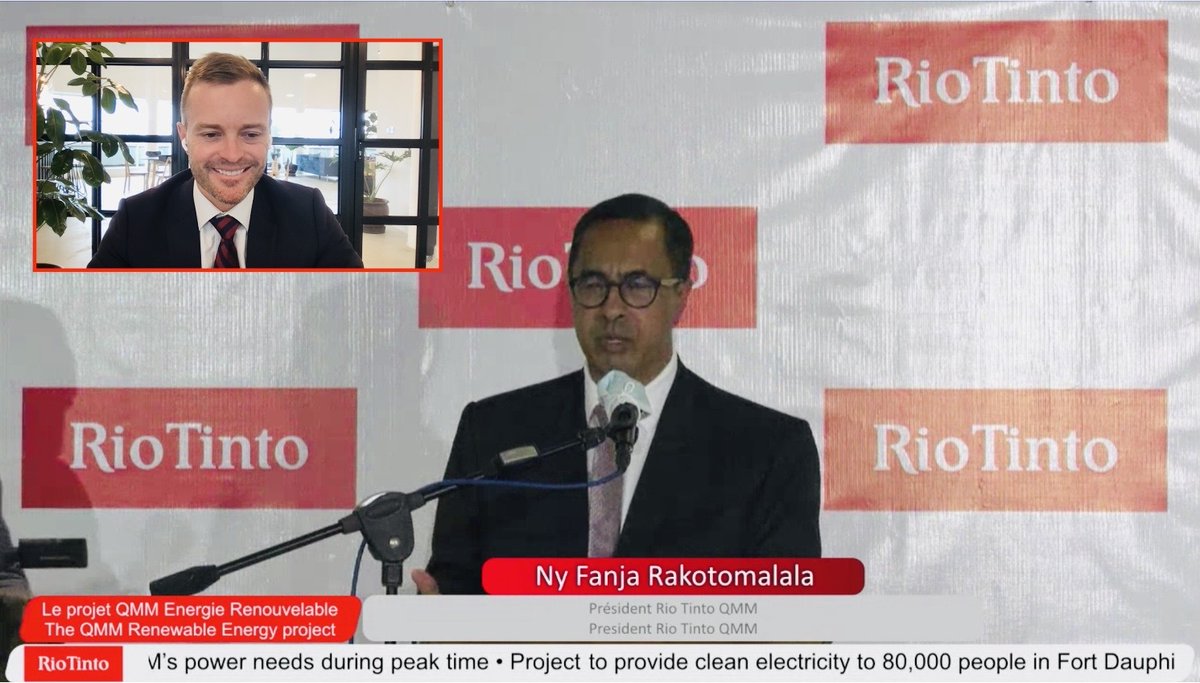 We have just signed a 20-year Renewable Energy Services Agreement with <a href="/RioTinto/">Rio Tinto</a>’s QMM mine in #Madagascar. This hybrid solar and wind plant will contribute significantly towards achieving QMMs goal to be carbon neutral by 2023. cutt.ly/kQtOwDR
