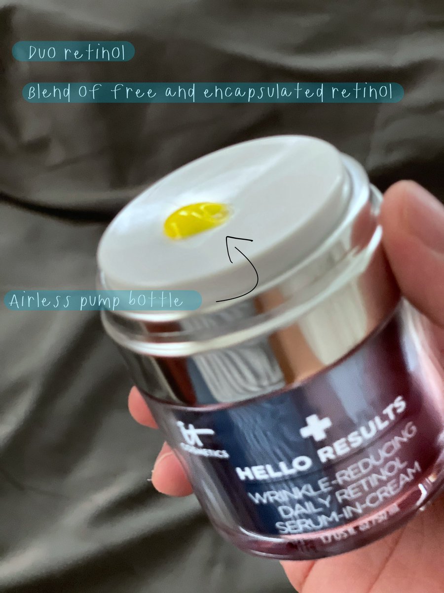 Pruris's tweet photo. it Cosmetics Hello Results เข้าเมืองไทยแล้ววันนี้วันแรก!! กับกลุ่ม Retinol ที่มาใน 2 รูปแบบในขวดเดียว พร้อมสารบำรุงต่างๆ. หลายคนรู้เลยว่าเรารักและแนะนำแบรนด์ it cosmetics มาตลอด อยากให้ตัวนี้อยู่ใน routine ของทุกคน.
📌 https://t.co/9etORh2WIS
#ITCosmeticsthailand
#Helloskin https://t.co/PFWjiQbeLF
