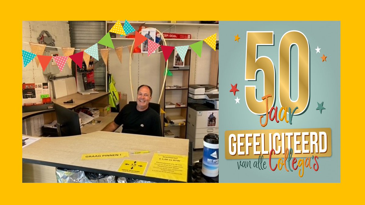 Thomas jarig

Donderdag 22 juli jl. is Thomas de Klerk, Bouwshop medewerker te Bergen op Zoom 50 jaar geworden.
Zijn collega’s in Bergen op Zoom hebben hem deze dag in 't zonnetje gezet. Alsnog proficiat met je verjaardag Thomas namens directie &amp; medewerkers van De Jager-Tolhoek.