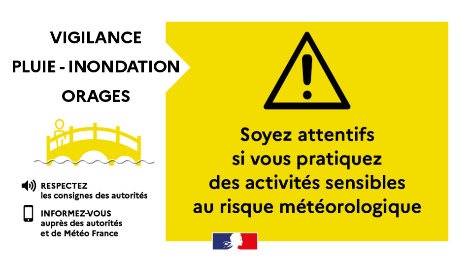 Prefet76's tweet photo. ⚠️La #SeineMaritime est en vigilance jaune 🟡 #Orages🌩️ et #Pluie #inondations 🌧️
Selon @VigiMeteoFrance, les orages pourraient être forts avec des ondées soutenues, en journée
Jusqu'à 15 mm de #pluie prévus sur l'agglomération rouennaise. 
➕ d'infos👉https://t.co/4lYRQDMhW0 https://t.co/hKLB5KtdAa