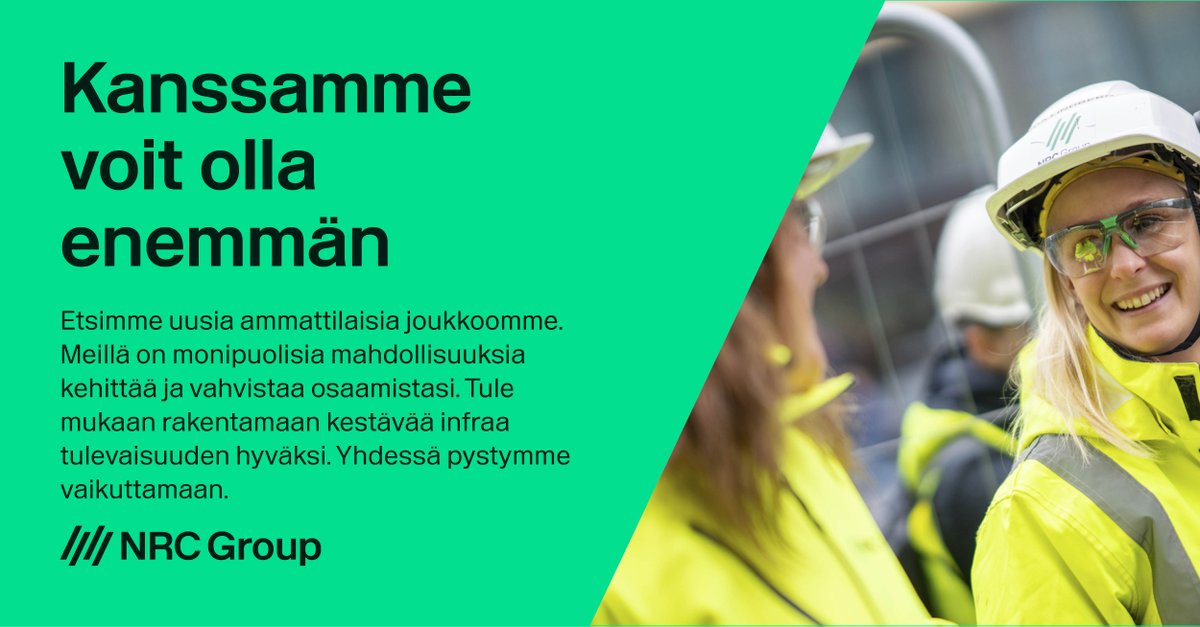 Mielenkiintoinen paikka auki 💥Hae meille tietomallioperaattoriksi! Lue lisää ja hae mukaan 👉nrcgroup.fi/ura-meilla/