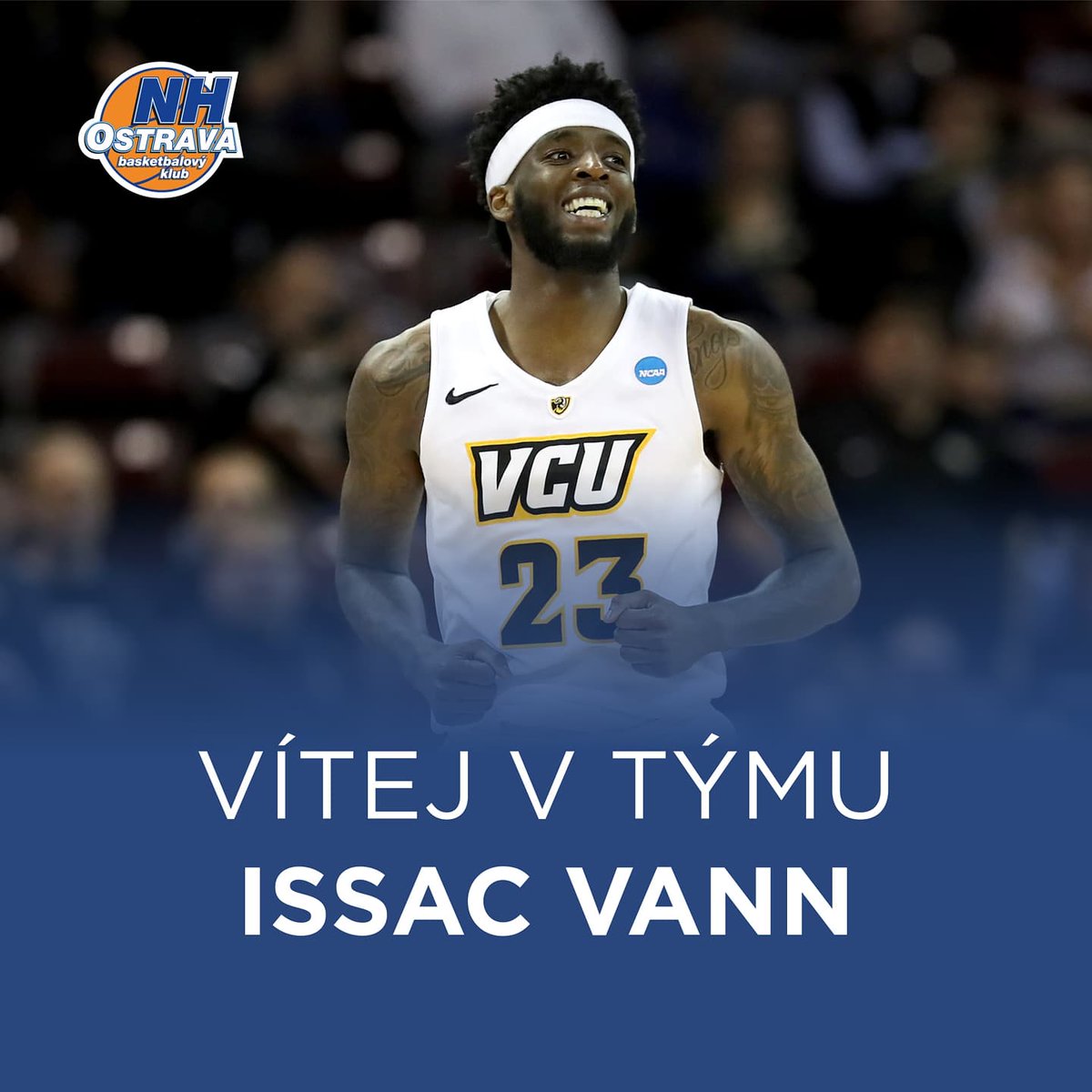 nhbasket's tweet photo. Přichází Issac Vann! 
Jako další zahraniční posilu si představíme 🇺🇲  Issaca Vanna! 
198 cm vysoký hráč, který může hrát na pozici 1-3 přichází z velmi kvalitní školy VCU. https://t.co/tEy0df7n6j