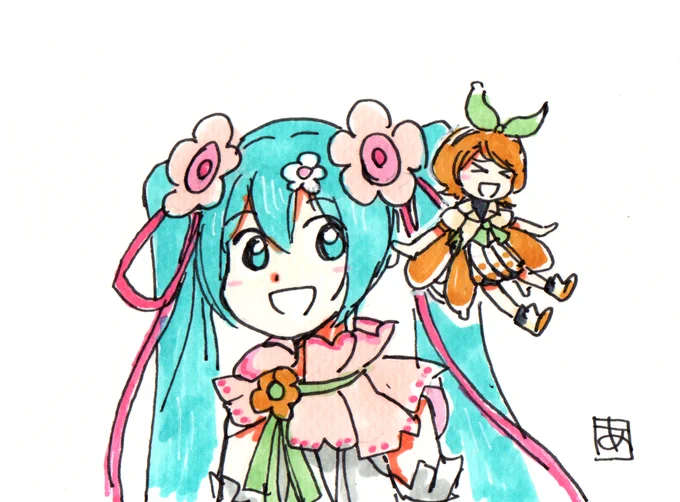 初音ミク  鏡音レン 巡音ルカ #初音ミク #ボーカロイド #ボカロ #VOCALOID #巡音ルカ #鏡音レン #マジカルミライ #マジミラ https://t.co/vsYrm6KfIN 