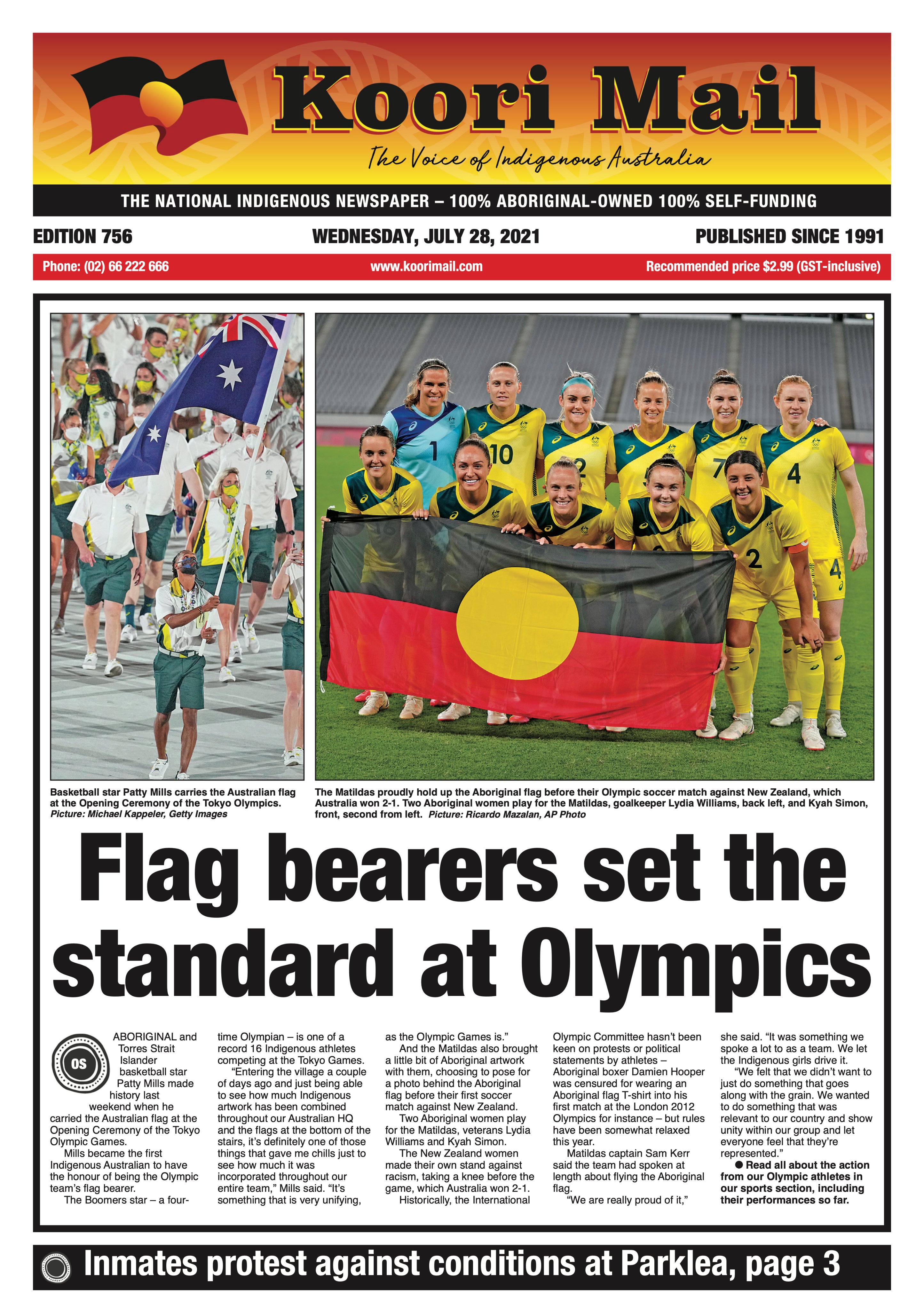 Koori Mail on X: Aboriginal and Torres Strait Islander basketball star  Patty Mills made history last weekend when he carried the Australian flag  at the Opening Ceremony of the Tokyo Olympic Games.