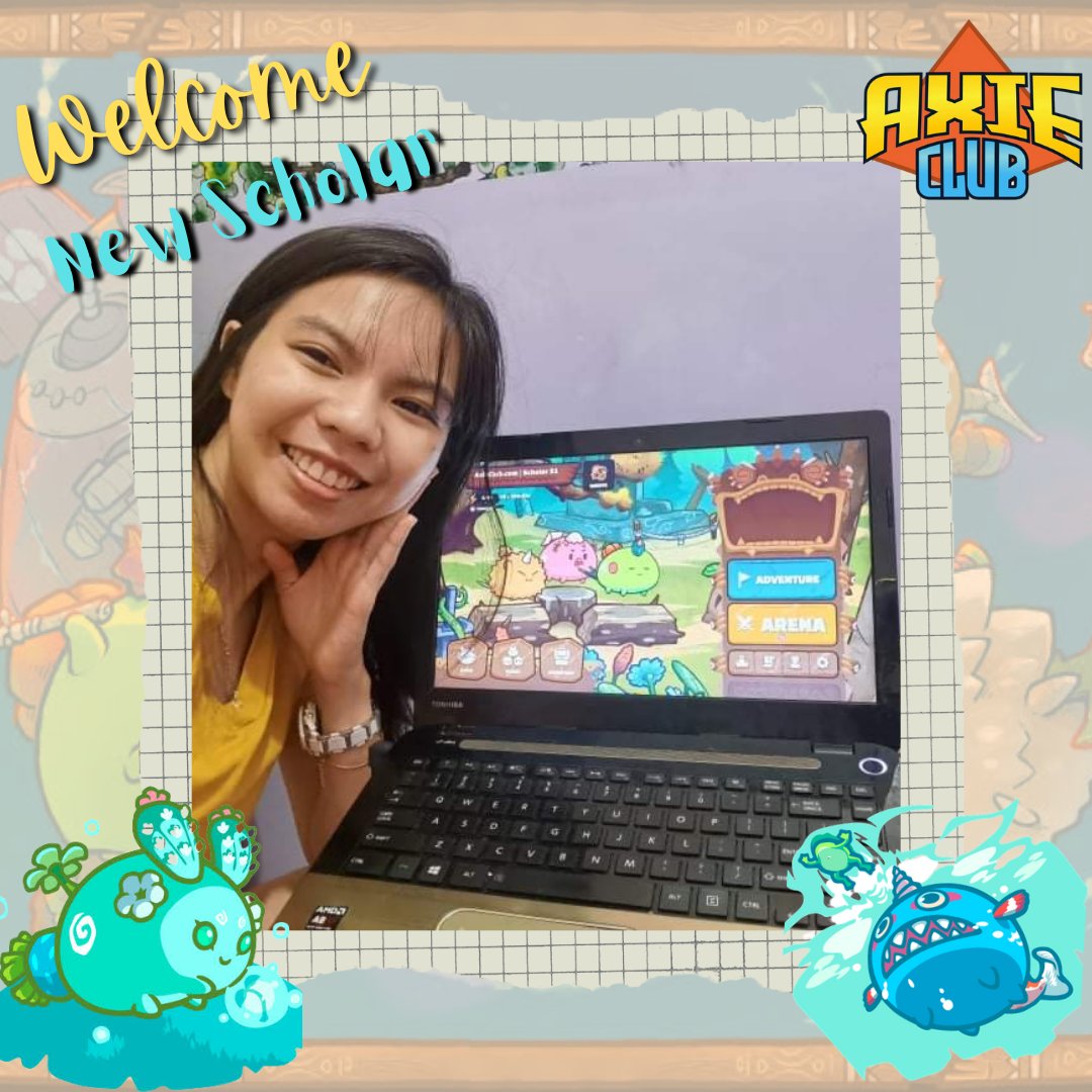 Axie_Club's tweet photo. Welcome to Axie Club, Scholars #31, #32, #34 and #35!

Do you want to be a scholar of Axie Club?

Follow us on twitter and apply using the link in our website https://t.co/yDHmRu84gK.

Happy grinding! 😁

#AxieInfinity #Scholarship #NFTs #PlayToEarn https://t.co/iiYXUsFVZY