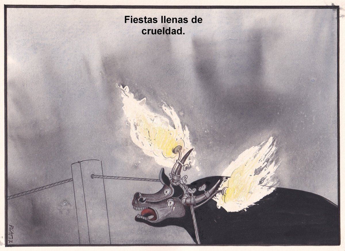 pacocatt's tweet photo. Mi viñeta de hoy martes 27 de julio de 2021. Rem.
¿Cuándo dejaremos en paz a los animales? https://t.co/Qp1hqdd469
