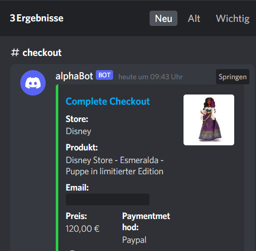alphaBot_io's tweet photo. Better late then never.

Queue on Disney? No problem!

3 Task in total ended up being 3 checkouts.

Seem to be ready for the first alpha testers. https://t.co/IOGjjKdQam