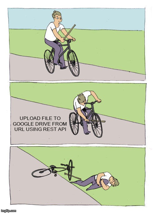 overflow_meme's tweet image. Upload file to Google Drive from URL using REST API stackoverflow.com/questions/4640… #googledriveapi #fileupload #rest #nodejs