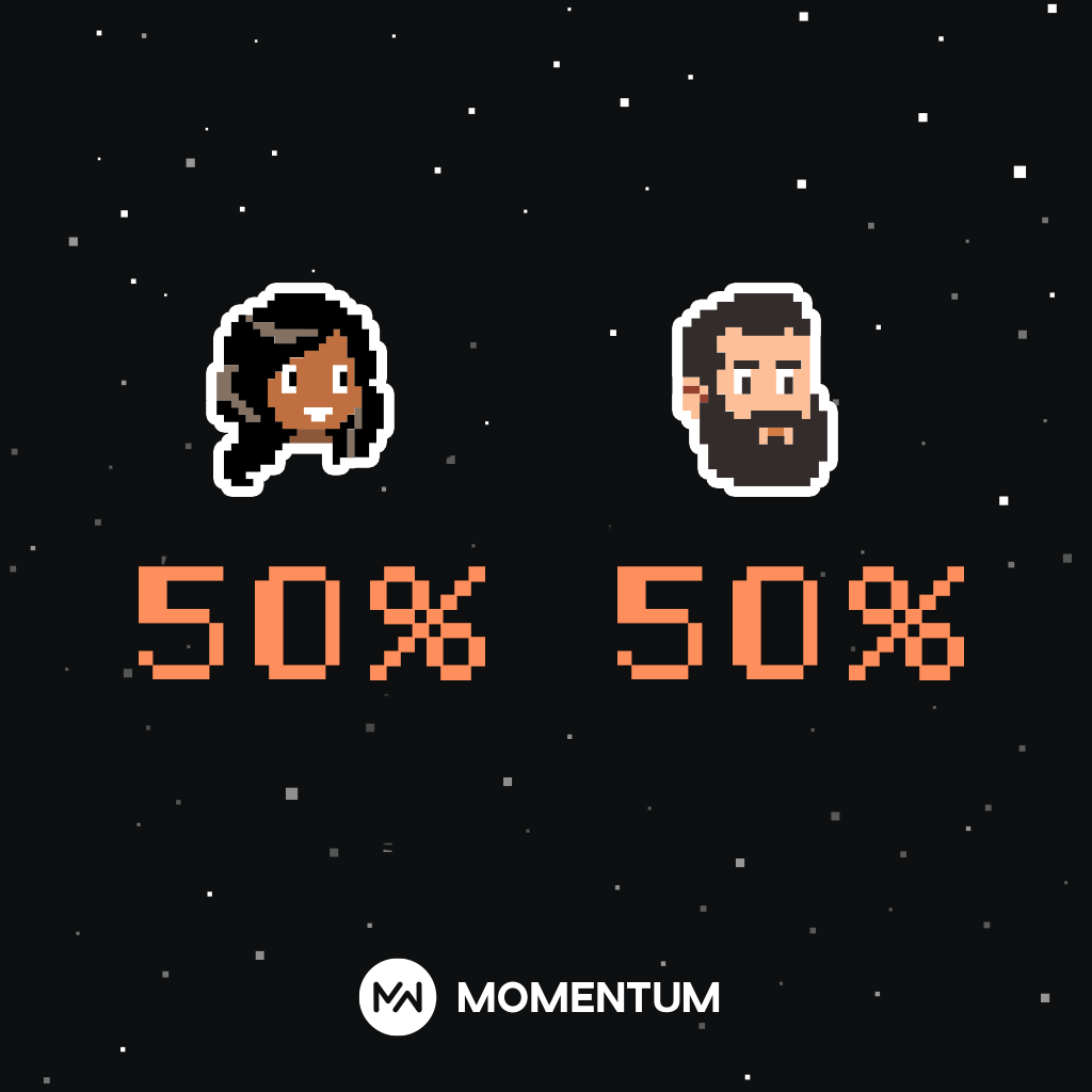 On peut observer une parité parfaite dans cette première promotion Momentum : un grand pas dans notre parcours vers l'inclusion numérique ! 💪

Le bilan de cette première session est à consulter ici 👇
oclock.io/blog/4819/bila…

#paritéautravail #inclusionnumérique