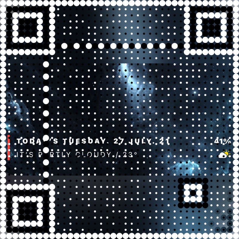 DesignByRoss's tweet image. Simple one is the best one! 😁 

You write to me in DM to make some simple ones, here is one of them! Enjoy 😉 

#iOS15beta3 #Widgy #setup