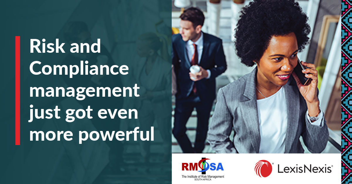 LexisNexisZA's tweet photo. Risk and Compliance management just got even more powerful, thanks to our new strategic partnership with @IRMSAInsight.
#LexisNexisSouthAfrica #IRMSA #Partnership #RuleOfLaw https://t.co/sFqasWFDfQ