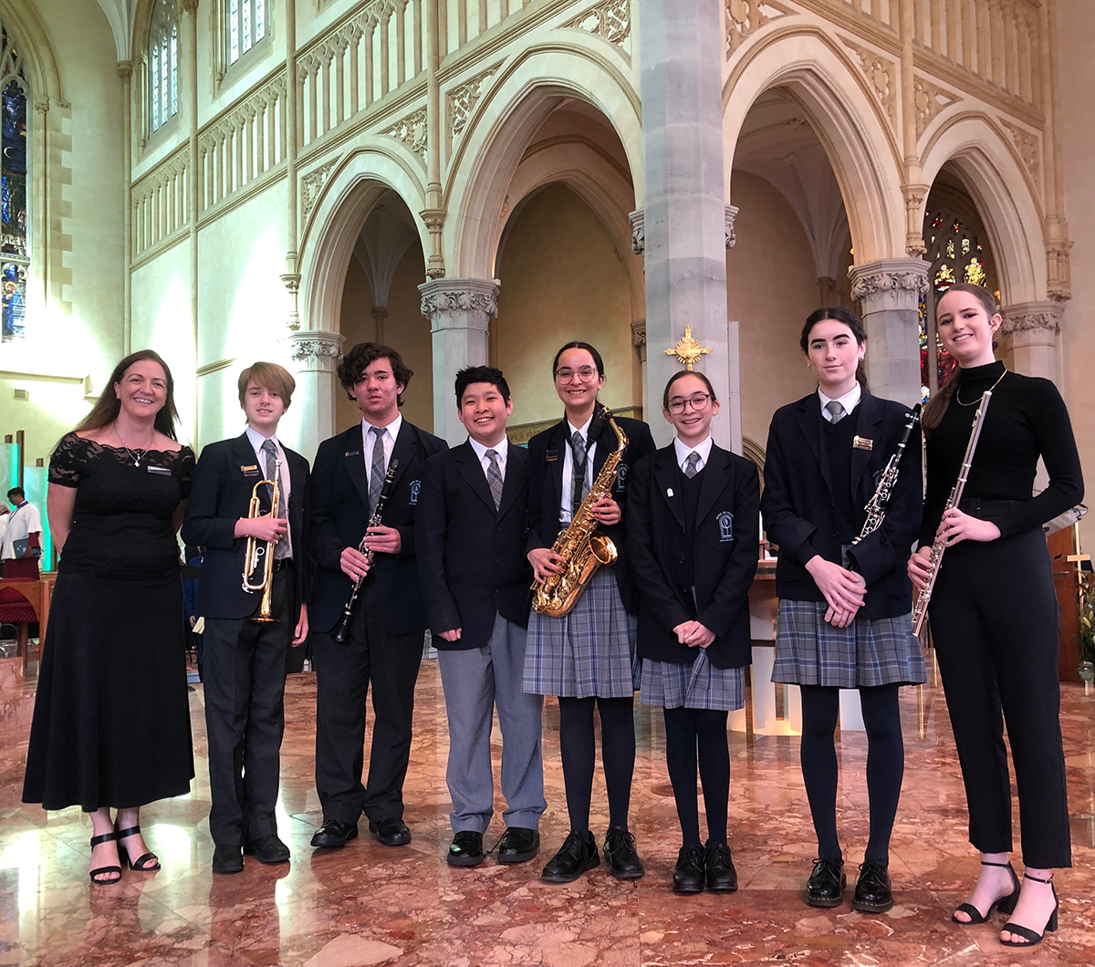 MDCWA's tweet photo. Six Mater Dei College students and one alumni participated in the annual Orchestral Solemn Mass at St Mary’s Cathedral in Perth on Sunday.

Our very own Director of Music Lucy Dillion also played along with the second violins. 

Well done to everyone involved! https://t.co/OGXYTfcIIv