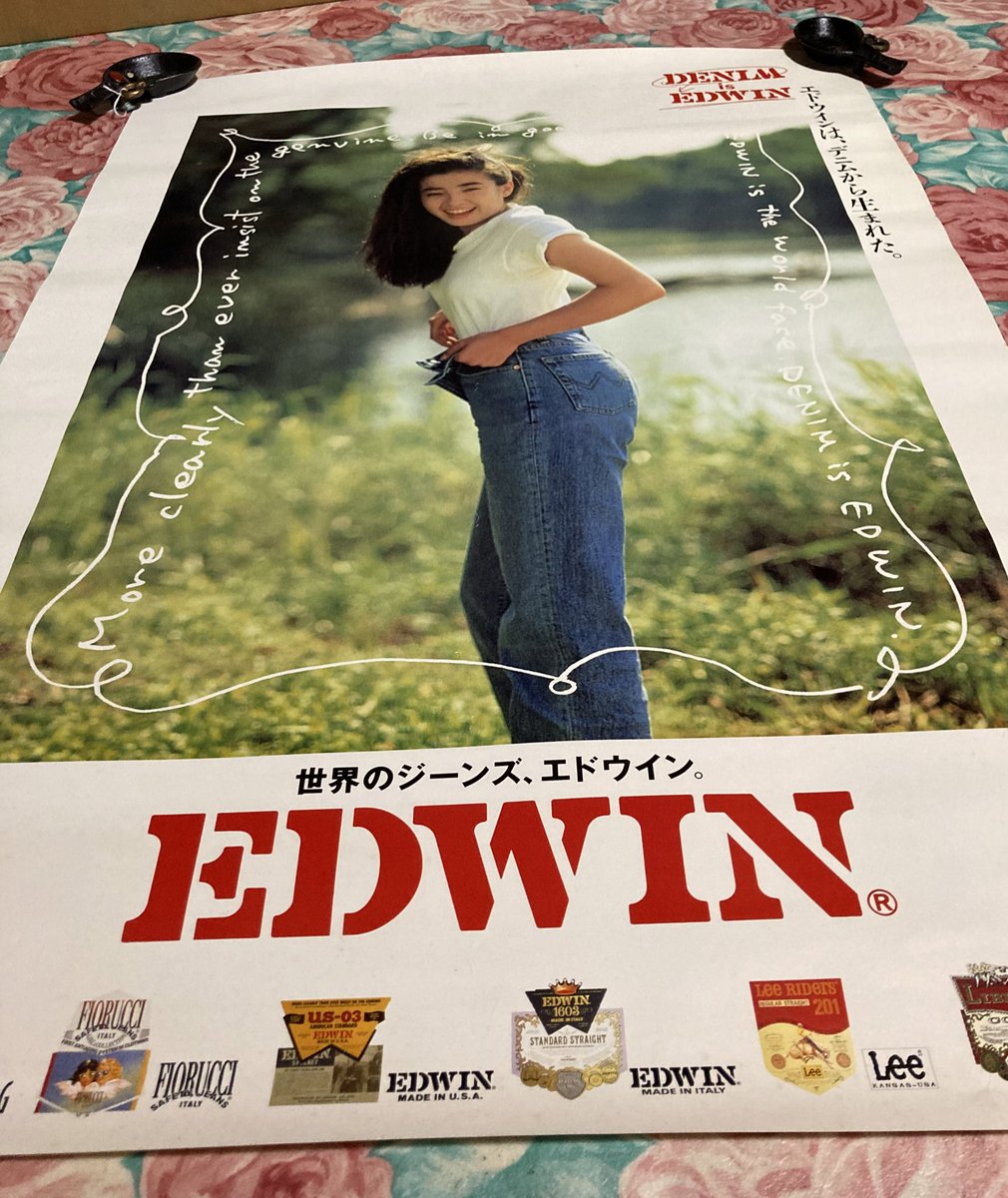 ☆ 宮沢りえ EDWIN エドウィン ポスター B1サイズ ☆ EDWIN エドウィン