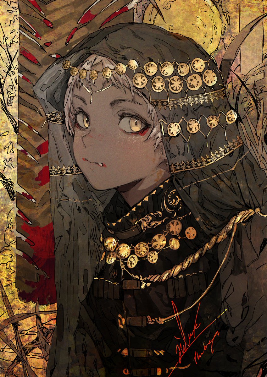 「創作絵、最近絵で迷いがありそういえば商業案件するようなってからこのようなラフの線」|木野花ヒランコ(株式会社レッドハウス)のイラスト