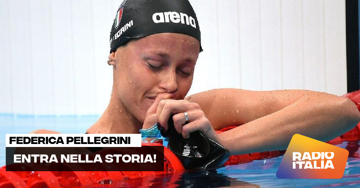 RadioItalia's tweet photo. Federica Pellegrini entra nella storia!
E' la prima donna ad essersi qualificata per la quinta finale consecutiva nella stessa specialità, i 200 stile libero!
Grande @mafaldina88 ! 💪❤ https://t.co/vTNkJk0KsZ