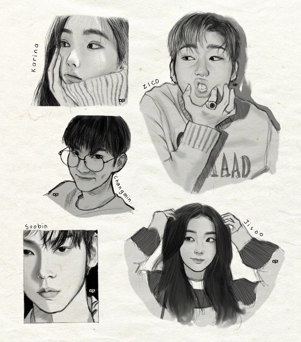 Random K-idols digital sketch :3

#karina #zico #soobin #jisoo #changmin 