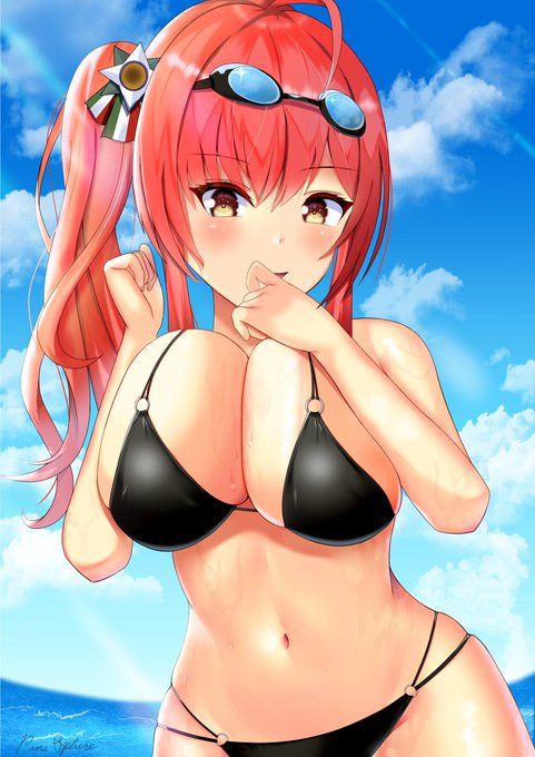 #アズールレーン 
#碧蓝航线 
#AzurLane 

水着ザラ❣️ 