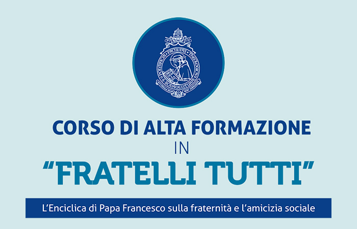 #FratelliTutti, l’Enciclica di papa Francesco sulla fraternità e l’amicizia sociale, sarà al centro del nostro corso di alta formazione. Dal 5 ottobre, in presenza e on line! 
Per tutte le info, visita la pagina dedicata sul nostro sito web: sanbonaventuraseraphicum.org/it/corsi-di-al…