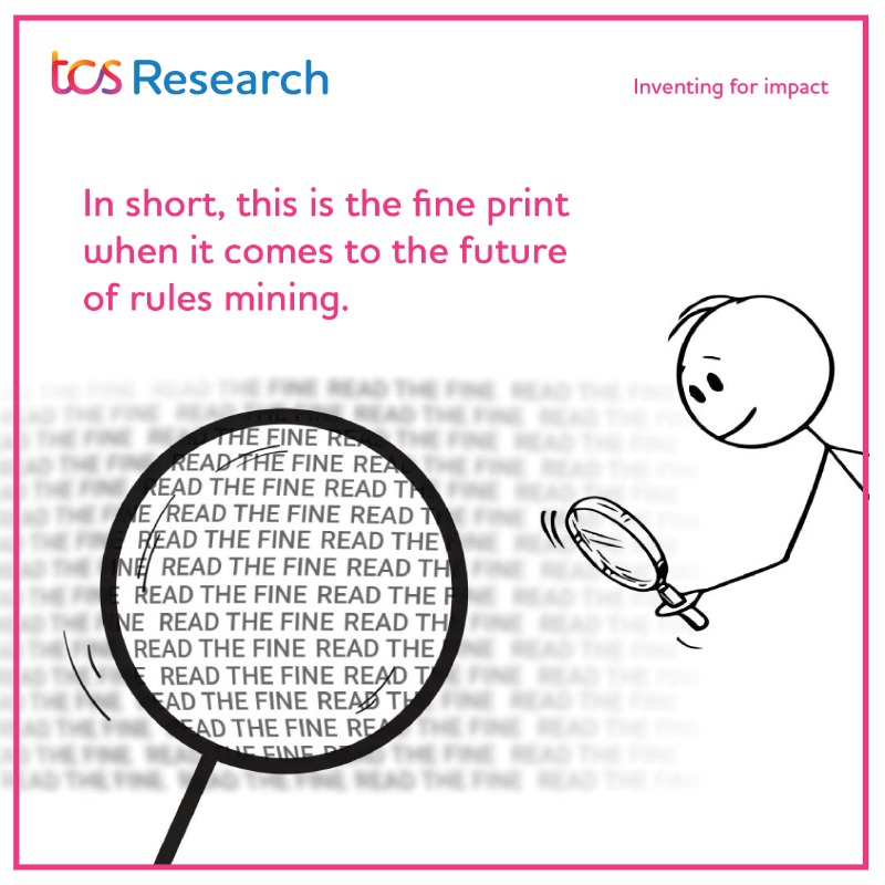 TCSResearch's tweet photo. Rules defined in documents are manually analyzed. Our #patent proposes an inventive method to mine documents &amp; automatically extract the business rule intents in every sentence, especially useful in #banking, #insurance &amp; #healthcare-https://t.co/2YxRDmwxkW
@TCS @uspto
#Scicomm