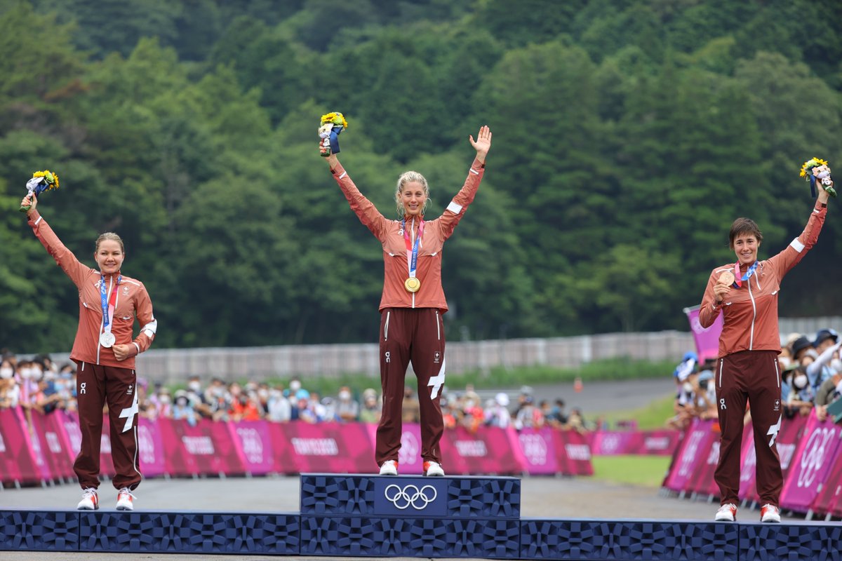 🥇 <a href="/jolandaneff/">Jolanda Neff</a>
🥈 <a href="/Sina_Frei/">Sina Frei</a>
🥉 <a href="/Indergandli/">Linda Indergand</a>

#Tokyo2020 #Olympics #MountainBike