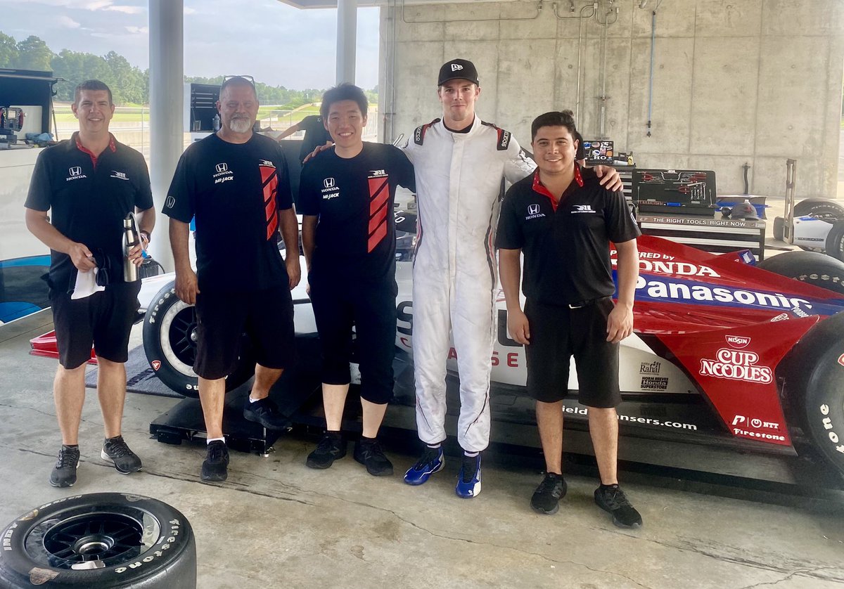 MatraxRacing's tweet photo. #IndyCar | After subbing for @ECRIndyยดs injured @rinusveekay in the #REVGROUPGP at @roadamerica , where he finished P12 -led the race- on June 20, @Oliver_Askew ๐บ๐ธ back on track for a testing day with @RLLracing ๐๏ธ at the @BarberMotorPark ๐๏ธ!
๐ธ Oli Askew & ECR @Indycar https://t.co/qjquQJSPVc