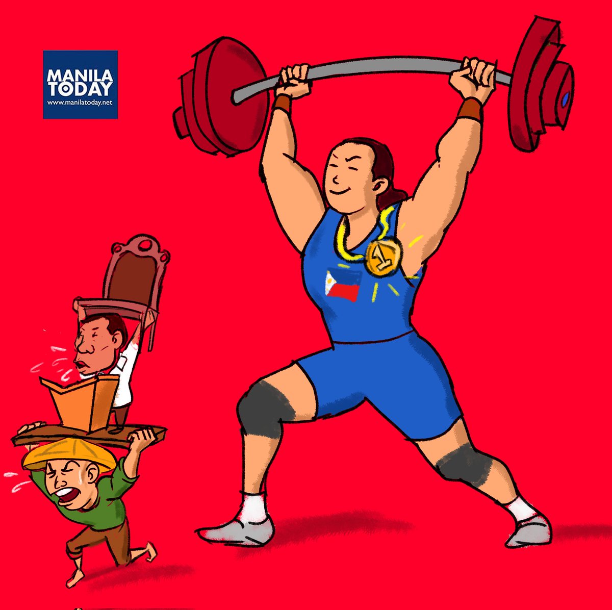 manila_today's tweet photo. Editorial cartoon by Max Santiago

Ang nagbuhat at ang pabigat https://t.co/vARrFVRPcb