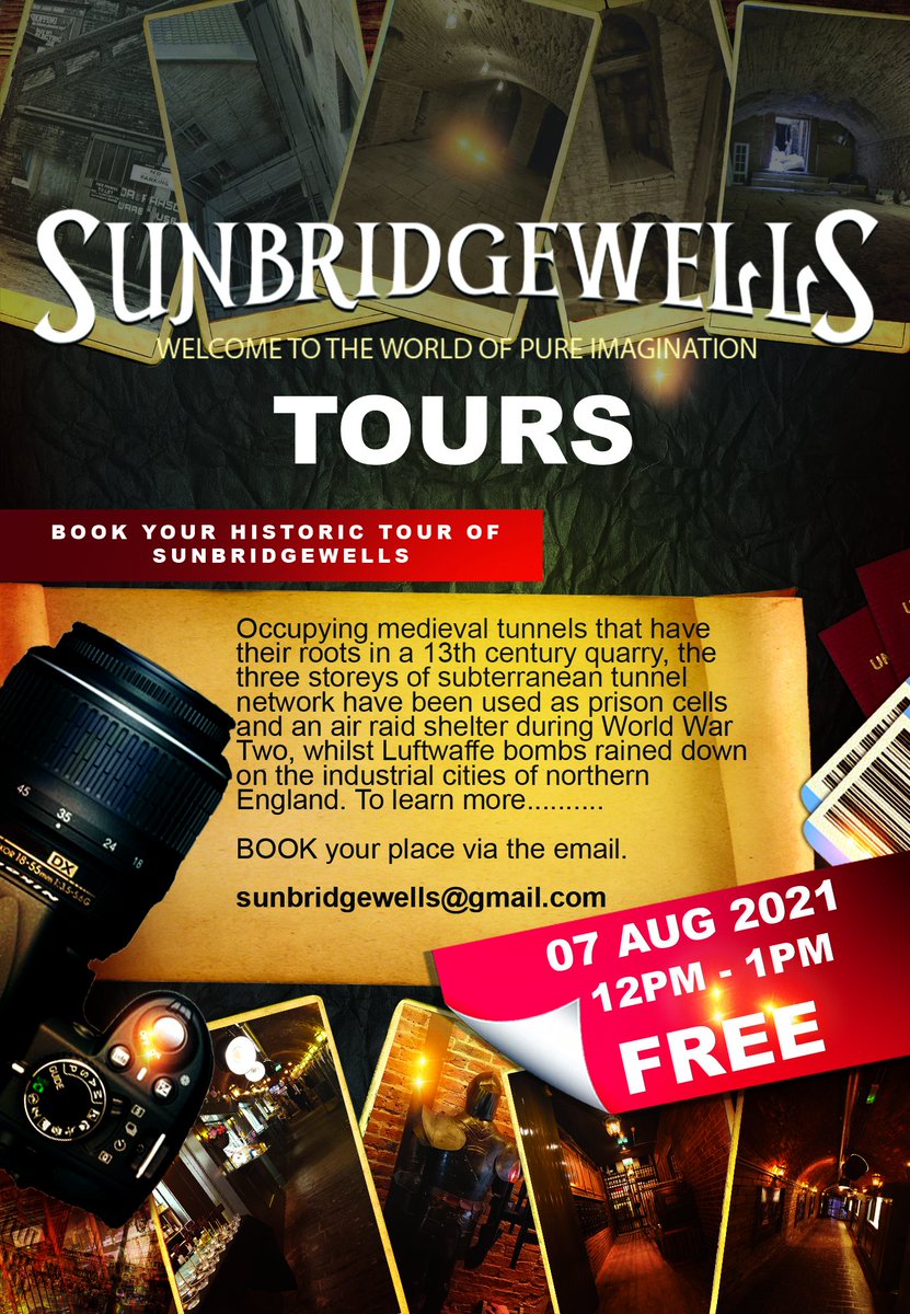 Sunbridge_Wells's tweet photo. Back by popular demand we are once again offering FREE Historic Tours of Sunbridgewells.
Inviting you to the hidden history of the venue and shedding light on the development of the maze that was once, the largest air raid shelter in Bradford.. FREE ENTRY https://t.co/b4KREZ8g9O https://t.co/SB8Uu43EiP