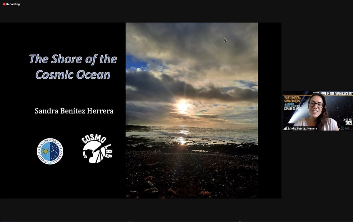 galileoteachers's tweet photo. 📍AEACI2021 - Day 2
Starting the second day in "The shores of the cosmic ocean" with Sandra Benítez Herrera.
#AEACI2021
@IAC_Astrofisica @nuclio_pt @galileoteachers #PETeR @esa_cesar_en @faulkestel @SchoolsObs @esia_eu @OurSpace_Future #CosmoLab https://t.co/n55Dw46Ar3