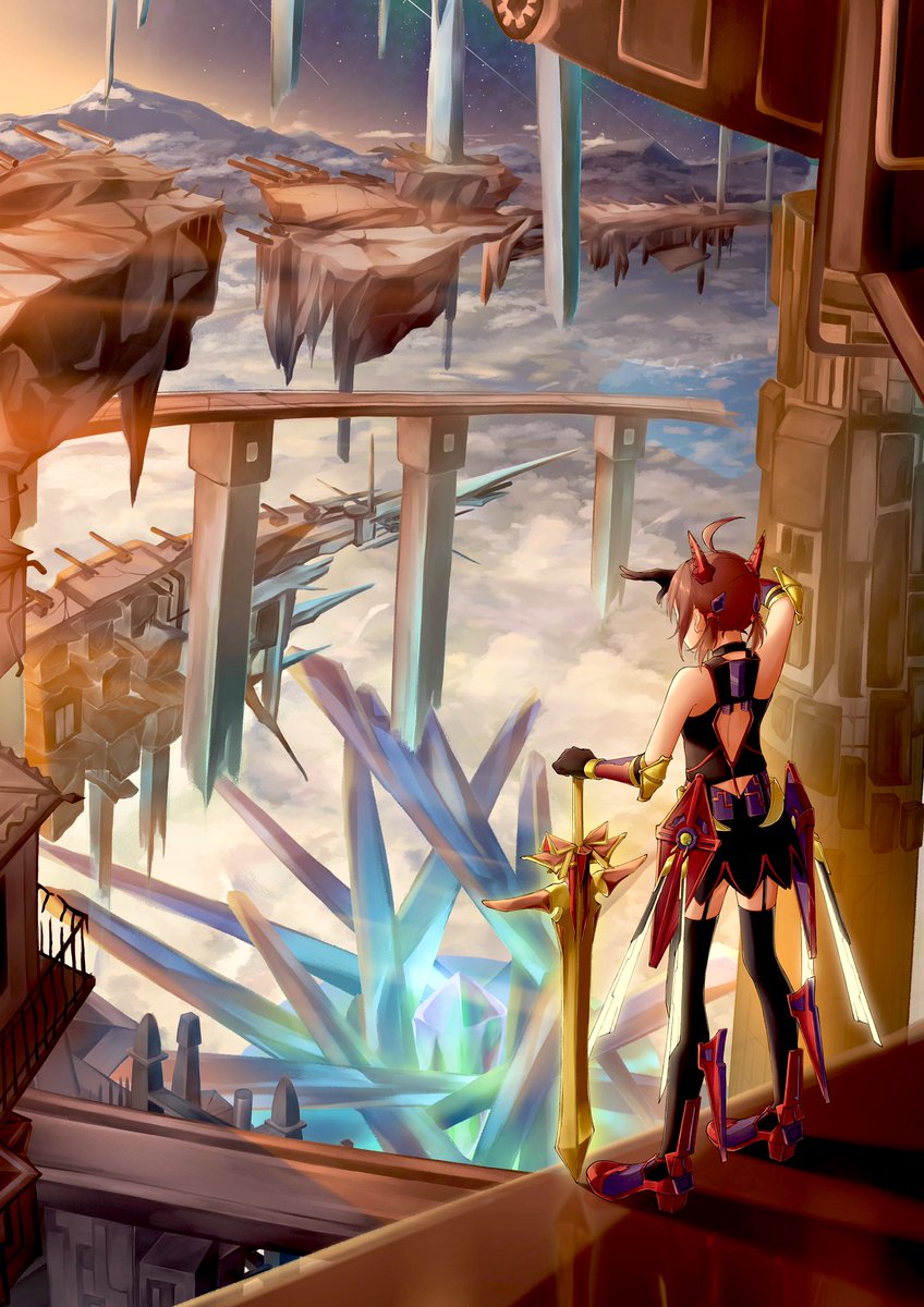 تويتر ぴっつぁ على تويتر 空中都市 イラスト T Co Be7jphwuhb