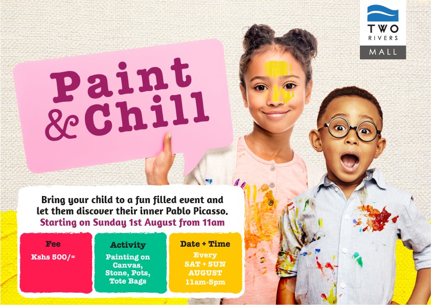 TwoRivers_KE's tweet image. Starting this Sunday 1st August, bring your child to discover their painting talent with a fun activity ‘Paint &amp;amp; Chill’ from 11am at the Riverfront. For only Kshs 500 per child, let your child explore their artistic side, and have lots of fun as they do it!🎨🖌
#TwoMuchFun