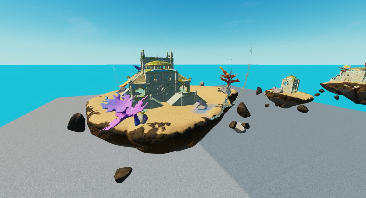 EndymionFN's tweet photo. All the new floating chunks for Coral Castle!

#Fortnite #FortniteLeaks https://t.co/wG9PHBeWgx