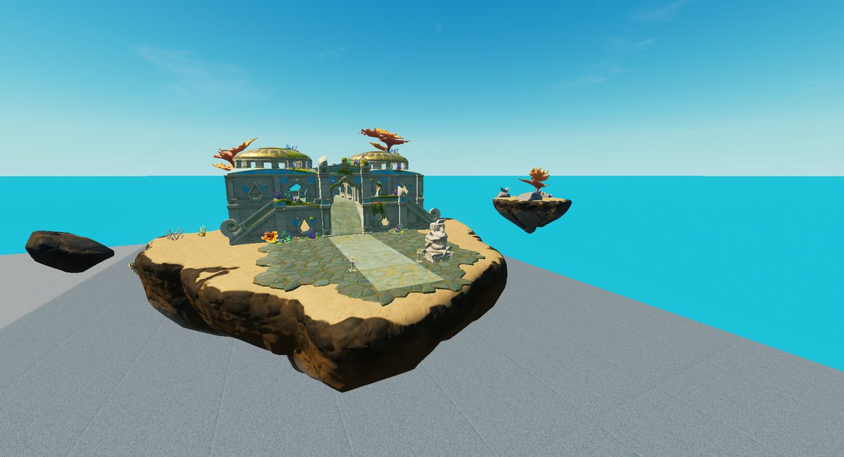 EndymionFN's tweet photo. All the new floating chunks for Coral Castle!

#Fortnite #FortniteLeaks https://t.co/wG9PHBeWgx