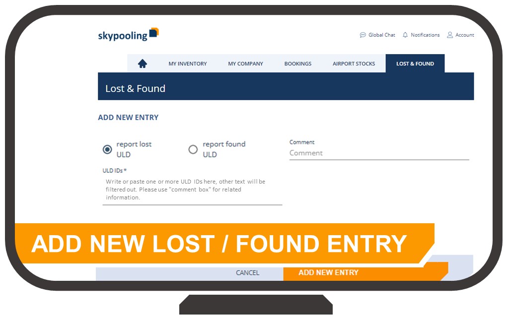 skypooling's tweet photo. Wondering where your assets have disappeared to? 
Finding assets not knowing who to return them to? 

You can easily enter missing ULDs on our platform, or enter found ULDs.  

#skypoolingFunctionOfTheWeek 
#skypoolingNumberOfTheWeek https://t.co/hPlPaV04NM